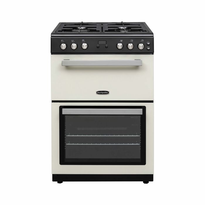 Montpellier MMRG60C 600mm Mini Range Double Gas Oven Cream