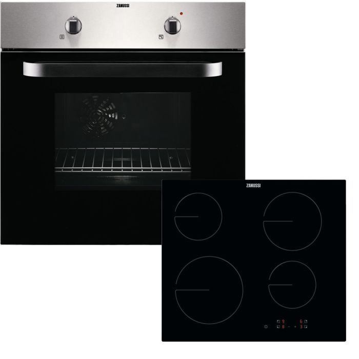Zanussi ZPVF4131X Single Electric Oven Ceramic Hob