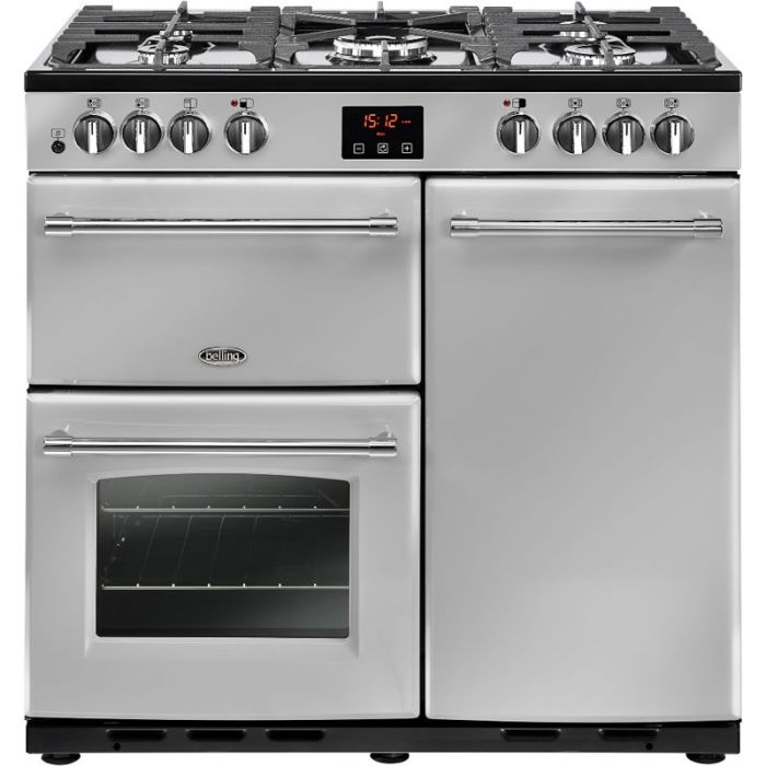 Belling FARMHOUSE 90DFT SILVER 900mm Dual Fuel Range